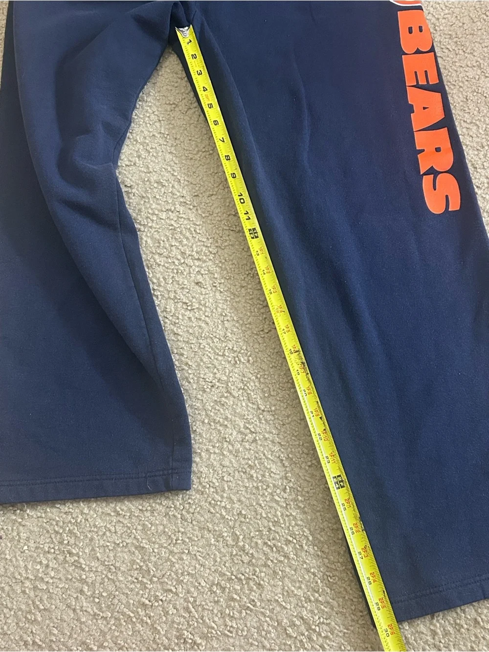 Majestic Chicago Bears Sweatpants Men’s Large Fleece Drawstring Joggers